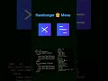 How To Build An Animated Hamburger Menu With Only CSS #shorts #shortsfeed #webdesign #coding #viral