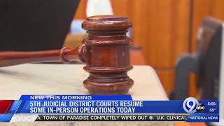 5th Judicial District Courts resume some in-person court operations