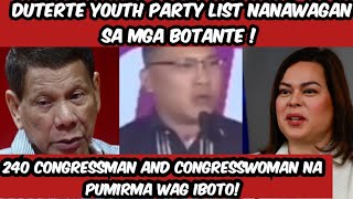 DUTERTE YOUTH PARTY LIST MAY PANAWAGAN | #saraduterte #dutere #vpsara