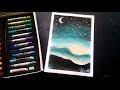 How to draw a night sky - Soft pastel beginners tutorial