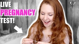 LIVE PREGNANCY TEST RESULTS! AM I PREGNANT WITH BABY #2 AFTER 5 MONTHS OF TRYING TO CONCEIVE!??