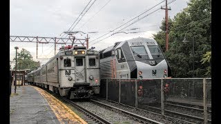 NJ Transit Rush Hour Railfanning in Maplewood [HD]