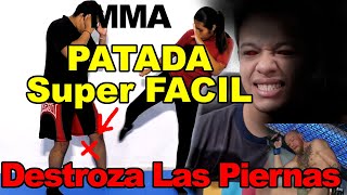 PATADA FACIL y Devastadora De MMA Tutorial Calf Kick El mejor tutorial de YouTube