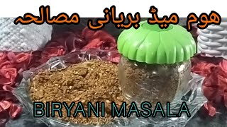 BIRYANI MASALA RECIPE /HOME MADE-PURE HEALTHY BIRYANI MASALA بریانی مصالحہ QUICK KITCHEN