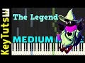 The Legend from Deltarune - Medium Mode [Piano Tutorial] (Synthesia)