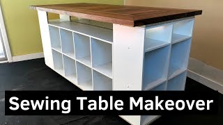 Sewing Table Makeover