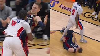 Ausar Thompson flagrant 1 for shoving Sam Merrill to ground and steps over him π