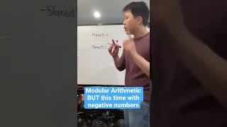Modular arithmetic with negative numbers #shorts #mathshorts #modulararithmetic #negativenumbers