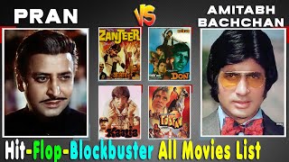 Pran Vs Amitabh Bachchan All Hit or Flop Movie list With Budget and Box Office Collection Analysis