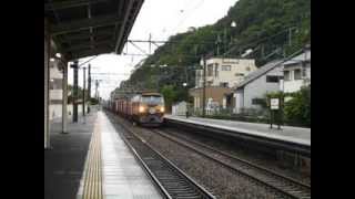 2013.10.26　遅れ4086レ？　EF66-27　HM付き　興津通過