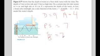 Applied Problem with Sinusoid