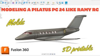 Modeling a Pilatus PC-24 like Ramy RC and Tyler Perry in Fusion 360/CAD