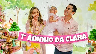 ANIVERSÁRIO DE 1 ANO DA MINHA BEBÊ CLARA | TEMA: BOSQUE ENCANTADO