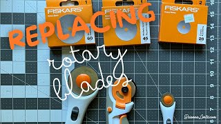 How to Replace Fiskars Rotary Cutter Rotary Blade Sizes 60mm, 45mm \u0026 28mm