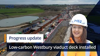 HS2 slides innovative low-carbon viaduct deck into position