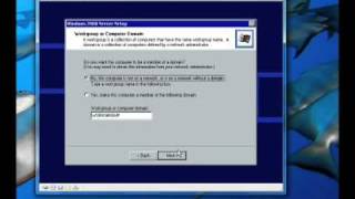 Windows 2000 advanced server install