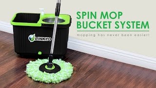 LINKYO Premium Spin Mop Bucket System