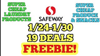 FREEBIE \u0026 SUPER CHEAP LAUNDRY PRODUCTS \u0026 FOOD AT SAFEWAY/ACME \u0026 AFFILIATES 1/24-1/30! ALL DIGITAL!