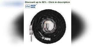 NiceHCK BlackJam HiFi IEM Cable 7N Earphone Upgrade Wire 2Pin for Quartet NX8 Yu Xuan Ji Que 4U E