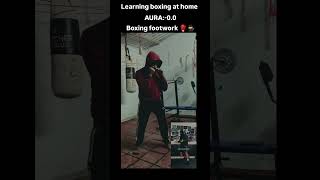 Learned boxing at home/boxing footwork #trending #fitnessmotivation #shorts #boxingtraining #gym