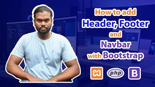 How to Add Header, Footer & Navbar Using Bootstrap | Complete Tutorial #bootstrap #webdevelopment