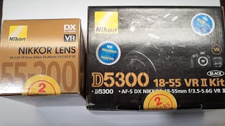 Unboxing Nikon D5300 18-55mm and 55-200mm COMBO