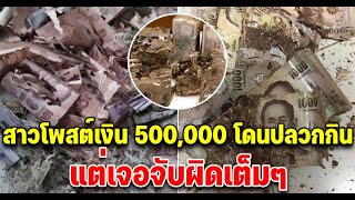 สาวโพสต์ ปลวกกินเงินพ่อแม่ที่ฝังไว้ในดิน 500,000 หมดเกลี้ยง