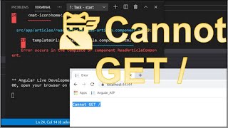 🐱👤 Solved: Cannot GET / Error in ASP Angular Goto VSCode