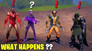 What Happens if ALL 4 Bosses Meet in Fortnite! | Boss Midas Meets Doctor Doom, Wolverine & Iron Man!