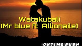 Mr blue ft Allionaire - Watakubali ( lyrics )