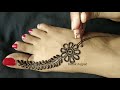 Most beautiful feet mehndi design for beginners | Easy leg mehndi design | Simple heena design |