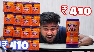 ₹410 BOX VS ₹410 Packet || किसमे ज़्यादा Bourn Vita powder निकलेगा ?? (shocking result)