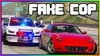 GTA 5 Roleplay - Fake Cops Chase by REAL Police | RedlineRP