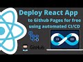 Deploy React app to Github Pages for free using github actions | Web Development | DevOps | Cloud