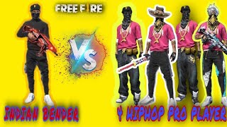 INDIA SERVER BENDER VS 4 HIPHOP PLAYER 😲😲 || VERY HARD MATCH || WHO WON??🤔 #SRSGAMING