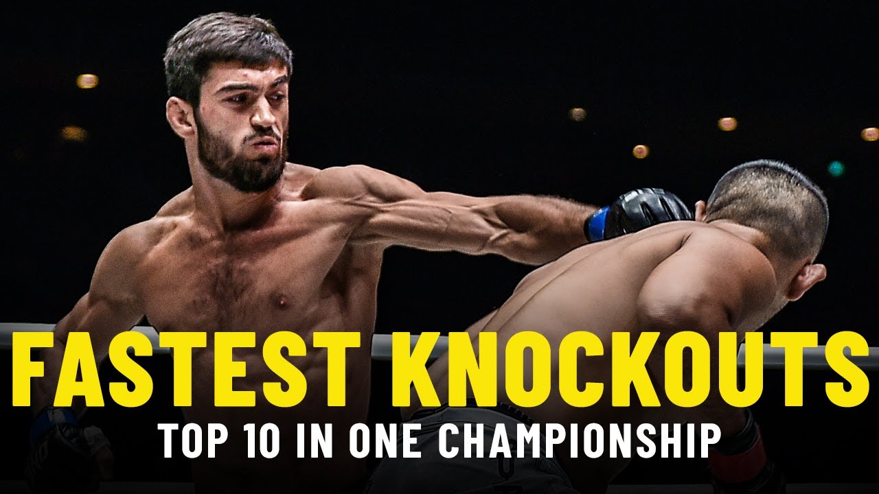 10 Fastest Knockouts In ONE Championship History - YouTube