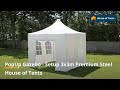 PopUp Gazebo - Setup 3x3m Premium Steel