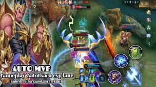 Keras Banget..!!!! Gameplay Gatotkaca Exp Lane || Build dan Item Gatotkaca Terkuat || MLBB