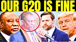 SOUTH AFRICA SHAMMED UNITED STATES G20 SUMMIT A SUCCESS AS DONALD TRUMP IMAGINE DURBAN AFRICA USA