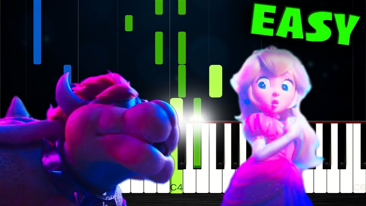 Bowser Peaches Easy Piano Tutorial Chords Chordify