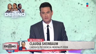 Claudia Sheinbaum responde en el Post Debate Presidencial a Xóchitl Gálvez