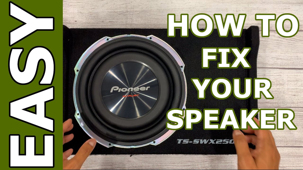 How To Fix A Blown Speaker - YouTube