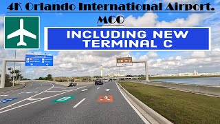 4K Orlando International Airport. MCO .  Including New Terminal C