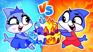 Hot Cake vs Cold Cake! 🧊🔥 Don't Be Jealous, Baby Shark 🥰 Educational Cartoons for Kids