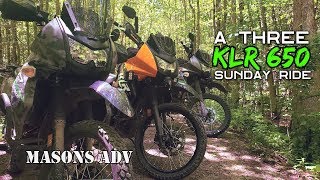 A 3 KLR Sunday tour | Masons ADV | KLR 650