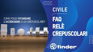 Come posso ritardare l'accensione di un relè crepuscolare Finder?