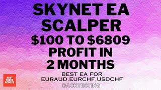 Skynet EA Scalper MT4 Forex Roobt $100 To $6809 Profit In 2 Months | Best forex robots