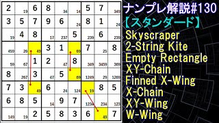 ナンプレ解説#130【スタンダード】sudoku