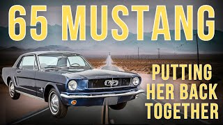 1965 FORD MUSTANG REASSEMBLY! | Headlight Switch Install | Weatherstripping | Trim | Part 25