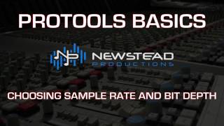 Pro Tools tutorial - Setting sample rate and bit depth